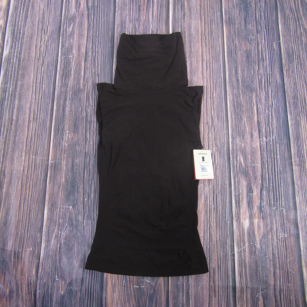 Spanx On Top and In Control Sleeveless Turtleneck Shaper Top 974 Womens XL Brown